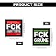 100 Stück FCK Grüne Aufkleber und FCK ANTI Aufkleber, 7,4 cm x 7,4 cm, Set mit jeweils 50 Stickern, Anti Ampel Weg Bundesregierung Baerbock Habeck