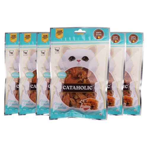 Image of Cataholic Spiral Soft Chicken and Sunfish 50g - High Protein Cat Treats Natural, Chewy & Irresistible Snack for Cats & Kittens (Pack of 6)