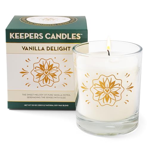 Vanilla Delight Scented Candle Jar by Keepers Candles - 40