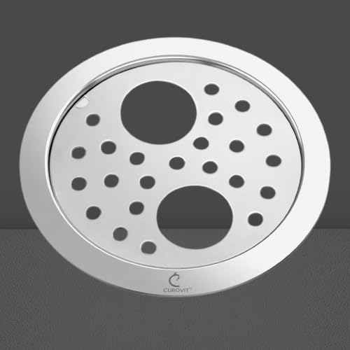 CUROVIT Stainless Steel 5" Holly Round Double Hole Lock Jali | Water ...