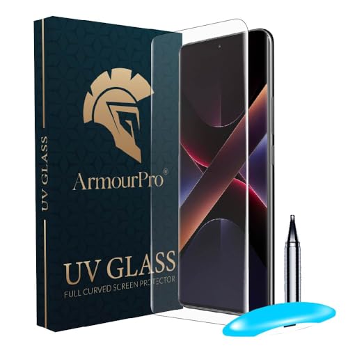 Image of ArmourPro Military Grade UV Tempered Glass Screen Protector Compatible For Poco X7 (6.67 Inch) With Easy Installation Kit| Edge To Edge Coverage |Crystal Clear