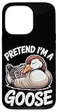 Fácil instalación Ganso fingido durmiendo Ganso Divertido Carcasa para iPhone 13 Pro