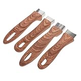ARTSEWPLY 4 Piezas Mango de Madera para Ollas y Sartenes Agarre Desmontable Antideslizante Mango Reemplazo para Sartén Lechera y Cacerola con Instalación Accesorio Cocina