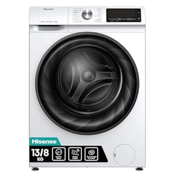 Lava e Seca Hisense 13kg Steam Branca Com 13 Programas De Lavagem WD5Q1342BW 220v