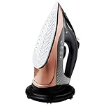 Quest Cordless Steam Iron/Rechargeable Electric Iron/Anti-Drip Ceramic Soleplate/Self-Cleaning/Quick Heat-Up/Adjustable Temperature & Steam Output / 350ml, 2400W, Rose Gold