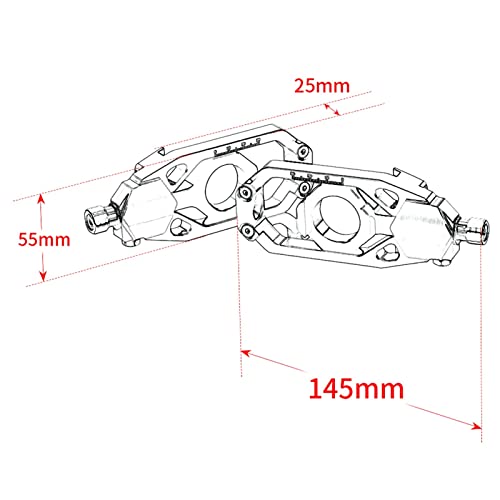 Régulateur de chaîne Tmax 530 pour stopper le jeu de roue arrière