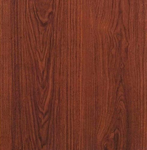Lependor 17.71\" X 118\" Red Brown Wood Peel and Stick Wallpaper Wood Grain Contact Paper Self Adhesive Film Removable Textured Wood Panel Decorative Wall Covering - 17.71\" X 9.8 ft - Thumbnail 2
