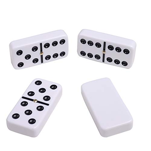 Double 6 Large White Domino Set Silverman & Co. miniatura 5