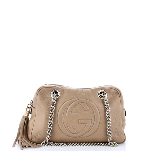 Pre-Loved Soho Chain Zip Shoulder Bag Leather Small, Neutral