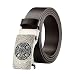 ZHAOHUAGE Cintura in Vera Pelle da Uomo, Cinture a cricchetto for Uomo, Business Sdimentless Fibbia Automatica Cintura del Modello di Coccodrillo (Color : B1, Size : 120)