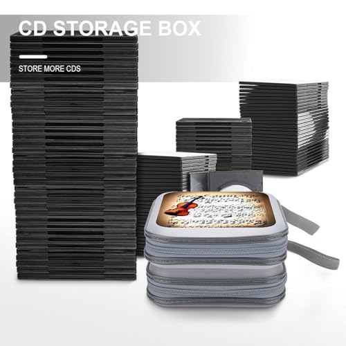 Étui pour CD 40 capacités rigide au design original de 2 perroquets