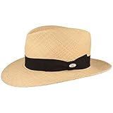 Mayser ORIGINAL Panama-Hut | Stroh-Hut | Sommer-Hut aus Ecuador - Traditionell Handgeflochten, UV-Schutz 80, Wasserabweisend, Bruchschutz - Bogart