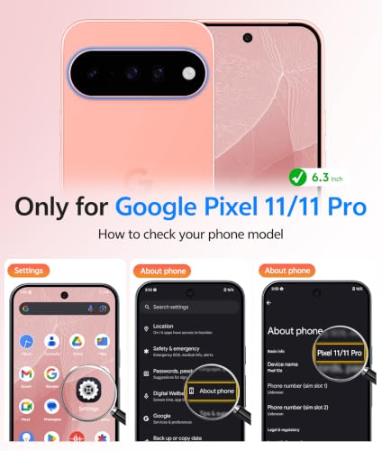 Image of FNTCASE for Google Pixel 11 Pro Case / Pixel 11 Case, with Screen Protector | Fit for Magsafe, Translucent Matte, 14FT Military Grade Drop Protection, Shockproof Protective Phone Cover, Light Pink