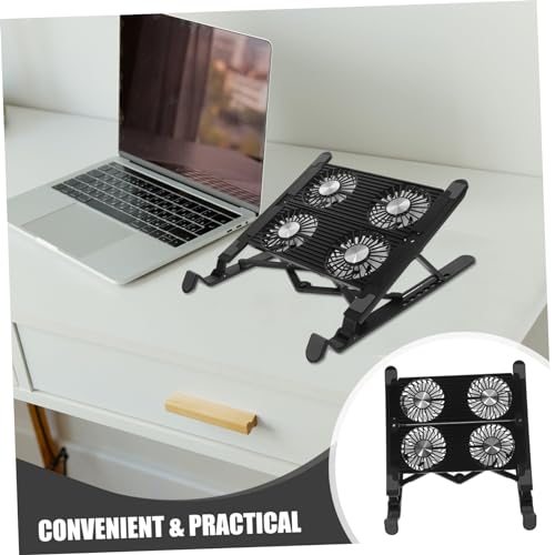 Soporte refrigerado ajustable para laptop Lurrose, base elevadora con ventilador integrado para disipación eficiente de calor, ligero y portátil, ideal para gaming y trabajo miniatura 7