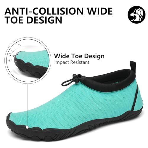 Image of Mishansha Womens Mens Water Swim Shoes Wide Toe Box Barefoot Shoes US Size 5.5-13.5 Women / 3-11.5 Men