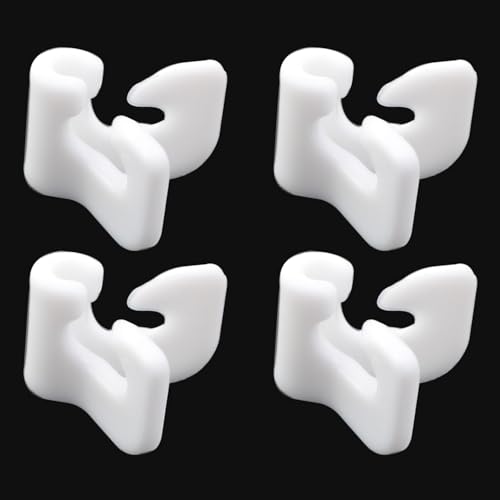 JCBIZ 16pcs White Snap Door Snap Shoe Storage Center Panel Hook Shoe Cabinet Spare Parts