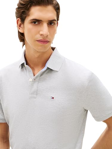 Image of Tommy Hilfiger Men's Short Sleeve Cotton Pique Polo Shirt in Classic Fit