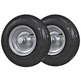 RecStuff 2 Pack - 1' Bearing Log Splitter Wheel and Tire 4.80' Wide X 8.0' Diameter - Silver