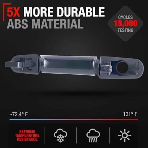 Image of T1A Exterior Hinged + Sliding Passenger Door Handle + Cover Replacement Set - Compatible with 2015-2023 Ford Transit - Textured Black - OEM CV6Z-5422404-DA, CJ5Z-78218A14-C