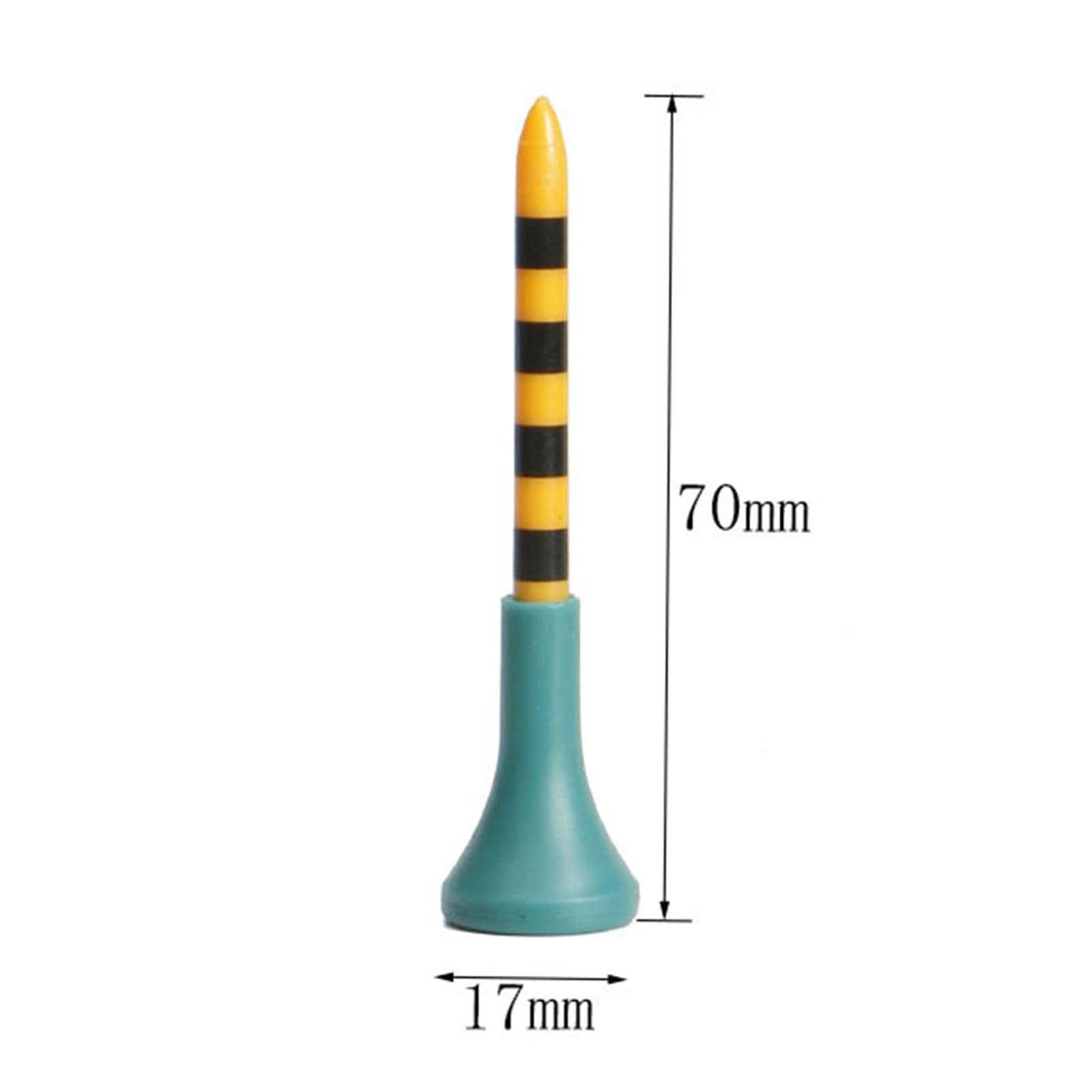 Gummi-Golf-Tees, unzerbrechlich, tragbar, langlebig, stabil, für Sportzubehör, 7 x 1,7 cm, mehrfarbig, 7 x 1,7 cm