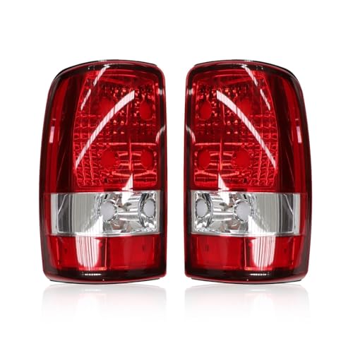 Jecoupoon Tail Light W/O Bulbs Compatible with 2000-2006 Suburban 1500 2500 Tahoe Yukon Rear Brake Light GM2819199 GM2801170