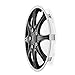 Pilot Automotive WH522-16C-B-AM 16 Inch Black & Chrome Universal Hubcap Wheel Covers For Cars - Set Of 4 - Fits Most Cars