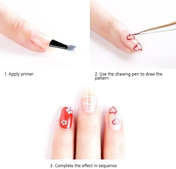 Amazon | yuchurey ネイル筆 極細 4本セット ネールアートペン ネイル