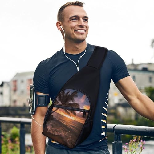 Bolso bandolera para senderismo y viajes unisex ligero miniatura 3
