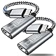USB C auf HDMI Adapter - Type C zu HDMI 4K Adapter Kompatibel mit Thunderbolt 3/4,Video Audio Ausgang für iPhone 16Pro/16Pro Max/16,MacBook Pro/Air,Pixelbook,Surface Pro,iPadPro/Air,XPS,Galaxy S/Note