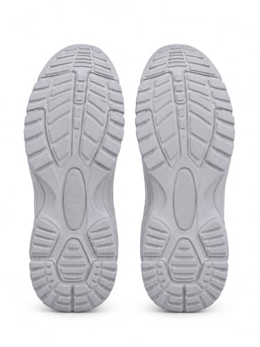 Image of Men's White Sports Running Shoes | Lightweight Breathable Sneakers | Anti-Skid Casual Walking Gym Shoes