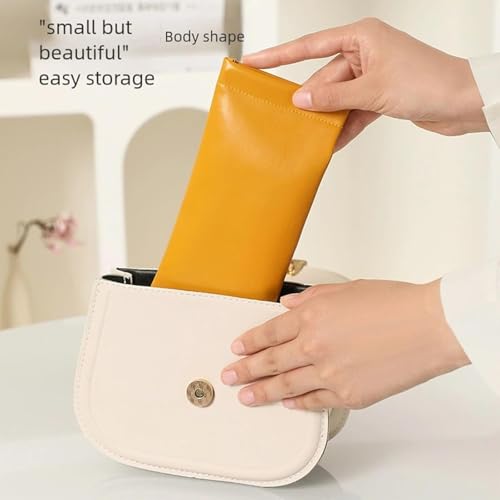 Erebloom Pouchic, Pouchic - Personalized Snap Closure Leather Organizer Pouch, No Zipper Self Closing Pocket Cosmetic Bag, Small Pouches for Purse Organization Leather (A)3