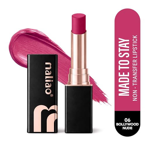 Image of Maliao Made To Stay Lipstick | Non-Transfer Lipstick | Matte Finish | Long-Lasting & Smudge-Proof Formula | Comfortable All-Day Wear | Bollywood nude | 3.8g