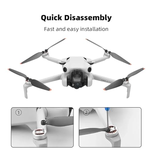 Hélices de remplacement anti-choc compatibles DJI Mini 4 Pro 6030F