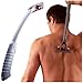 BRO SHAVER Back Hair Shaver, Uses Standard Double Edge (DE) Safety Razor Blades, Stainless Steel Bolts, Cheap refills, Blades cost pennies, 15 razors included, Do-it-yourself