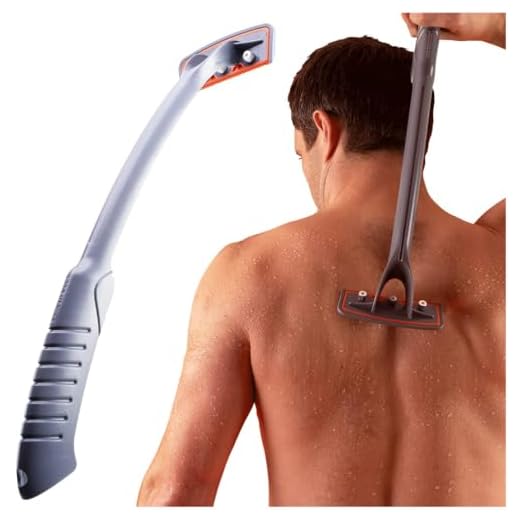 BRO SHAVER Back Hair Shaver, Uses Standard Double Edge (DE) Safety Razor Blades, Cheap Penny Refills, Stainless Steel Bolts, 15 Razors Included, Do-it-Yourself