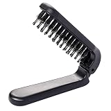 Travel Folding Hair Brush,Portable Folding Bristles Hair Comb Collapsable Pocket Hair Brush Anti-Sta