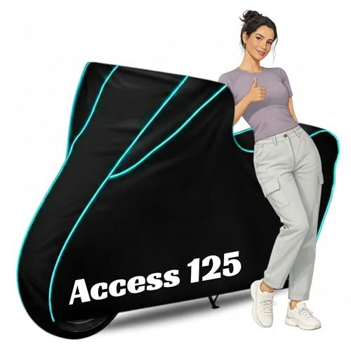 Ultra-Bike Body Cover for Access 125 Dustproof Scratchproof - 100% Water Resistant Motorcycle Cover for Two Wheeler, Outdoor Full Bike Cover with UV, Duty, Rain Protection