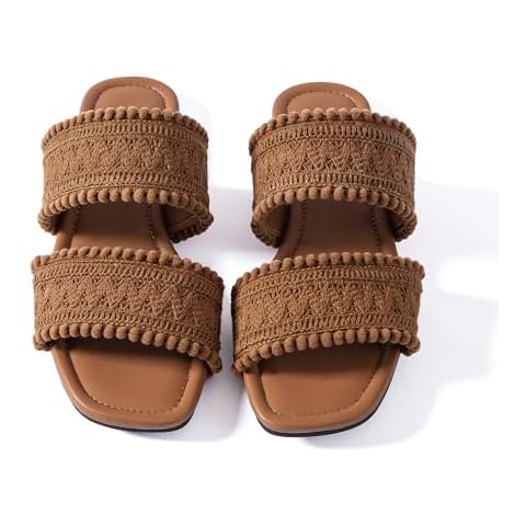 Mtzyoa Women's Braided Flat Sandals Cover