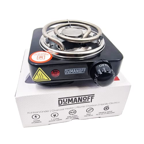 Hornillo ElÃ©ctrico para Cachimba – Placa calefactora para carbÃ³n natural (500 W, diÃ¡metro de 10,5 cm), color negro