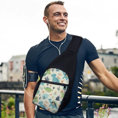 Mochila bandolera ligera con diseño de dinosaurio miniatura 3