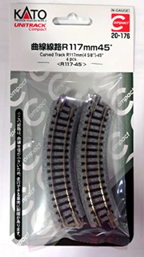 Kato KAT20-176 R117 Compact Curve Track - 4 Piece