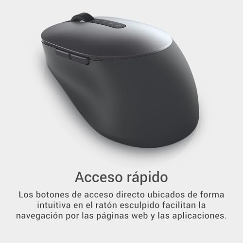 Ratón inalámbrico multidispositivo Dell MS5320W gris con conexión fluida 2