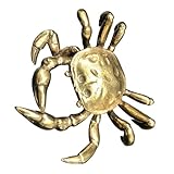 Crabe en laiton - fabriqué avec un matériau en laiton de bonne qualité et robuste, robuste et sculpture de crabe