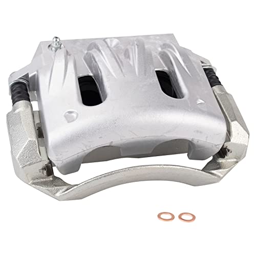 Image of TRQ Front Right Brake Caliper w /Bracket Passenger Side