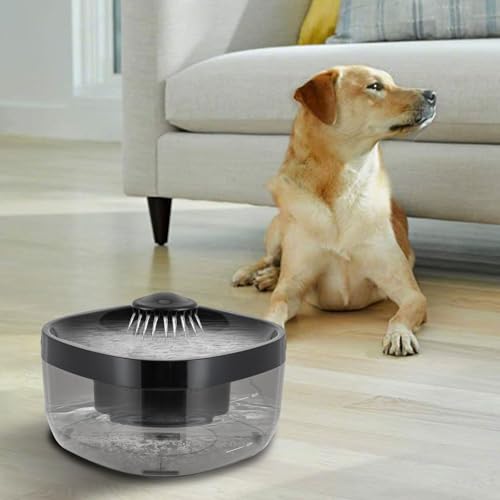 Fuente de agua automática para gato 1.85 galón con USB miniatura 4