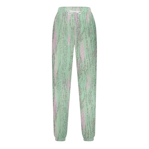 Girls Graphic Print Sweatpants Athletic Drawstring Joggers Cute Track Pants with Pockets for Kids 3-14 Years 6