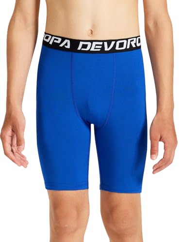 Image of Devoropa Youth Boys Performance Boxer Briefs Sports Compression Shorts Underwear(Pack of 2)
