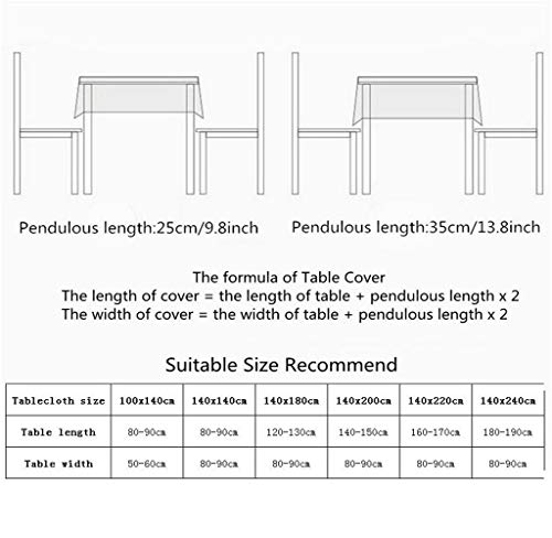 Jinsen Intage Wood Grain Tablecloth,Linen Embroidered Rectangle Washable Dinner Picnic Table Cloth,Assorted Size (140X220 Cm, 55X87Inch) #TOP4