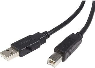 Cabo USB para Impressora, USB A Macho para USB B Macho 2.0, 1,5 metros, Preto