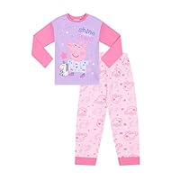 Peppa Pig Girls Shine Like The Stars Long Pyjama Set (4-5 Years) Pink